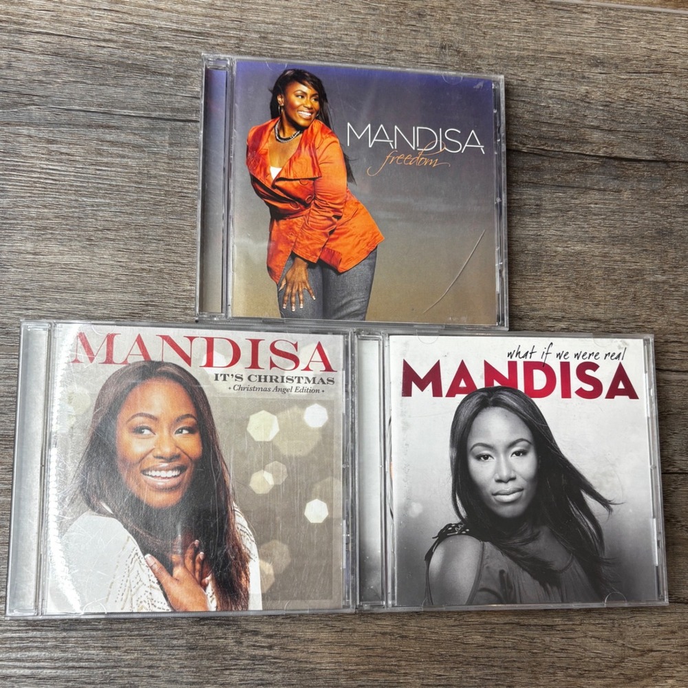 Mandisa CD Lot of 3 Freedom What If‎ We Were Real Christmas Album Untested AS-IS